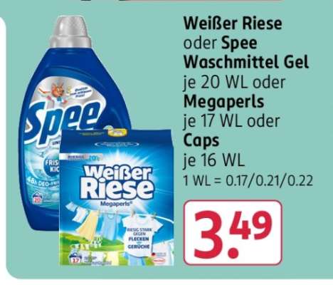 Weißer Riese oder Spee Waschmittel Gel