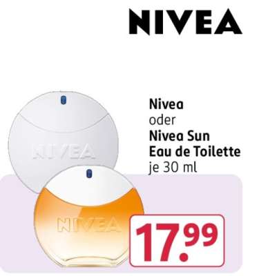 Nivea oder Nivea Sun Eau de Toilette je 30 ml