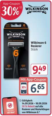 Wilkinson 6 Rasierer