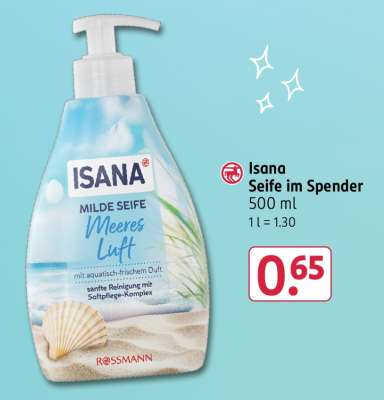 Isana Seife im Spender