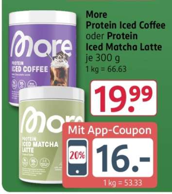 More Protein Iced Coffee oder Protein Iced Matcha Latte