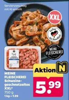 Meine Fleischerei Schweinegeschnetzeltes XXL