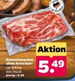 Schweinenacken ohne Knochen