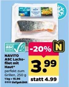 NAVITO ASC Lachsfilet mit Haut*