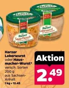 Harzer Leberwurst oder hausmacher Wurst