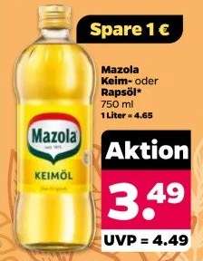 Mazola Keim- oder Rapsöl