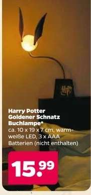 Harry Potter Goldener Schnatz Buchlampe