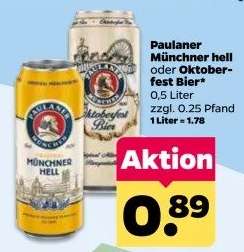 Paulaner Münchner hell oder Oktoberfest Bier