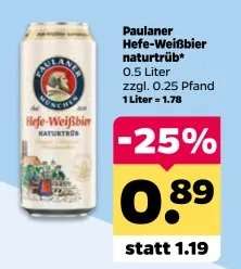 PAULANER Hefe- Weißbier naturtrüb