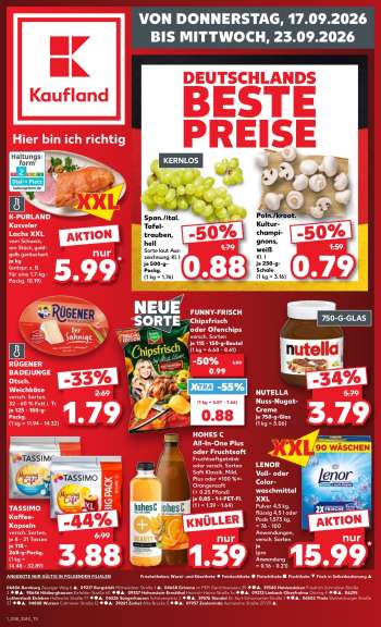 Prospekte Kaufland - 17.09.2026 - 23.09.2026.