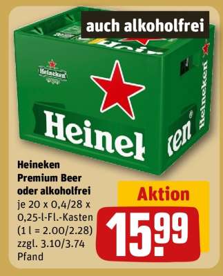 Heineken Premium Beer oder Alkoholfrei
