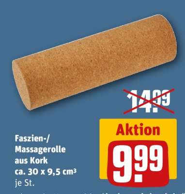 Faszien-/ Massagerolle aus Kork