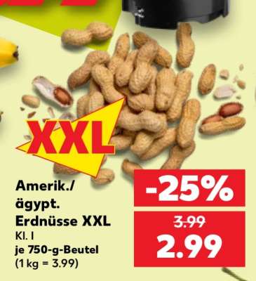Amerik./ägypt. Erdnüsse XXL