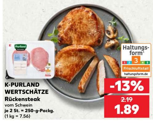 K-PURLAND WERTSCHÄTZE Rückensteak