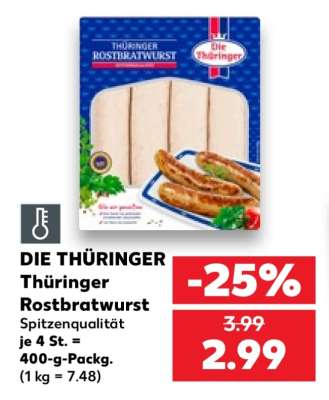 Die Thüringer Thüringer Rostbratwurst