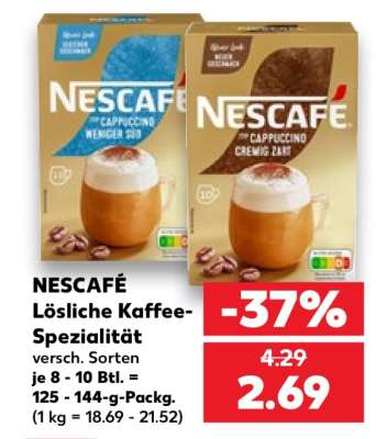 NESCAFÉ Lösliche Kaffee-Spezialität