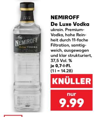 NEMIROFF De Luxe Vodka