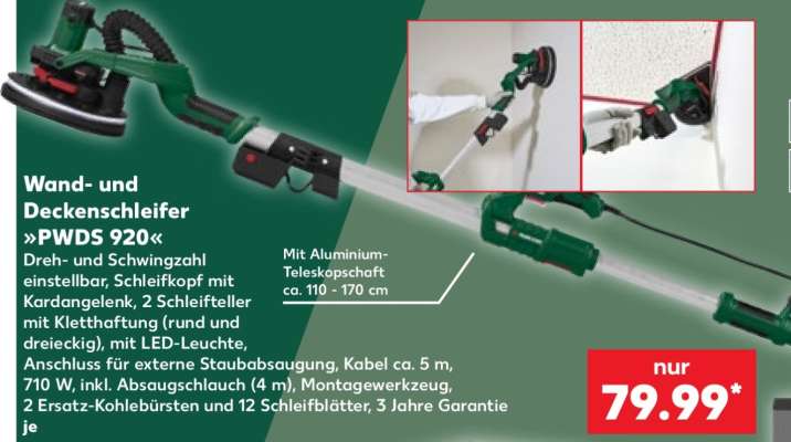 Wand- und Deckenschleifer »PWDS 920«