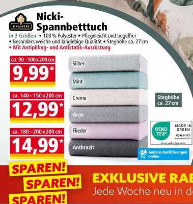 Nicki-Spannbetttuch