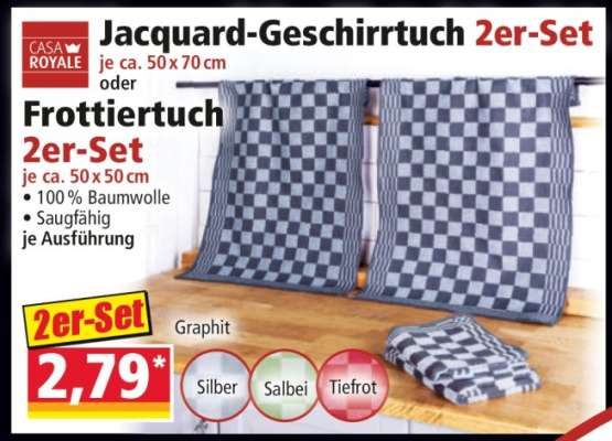 Jacquard Geschirrtuch 2er-Set