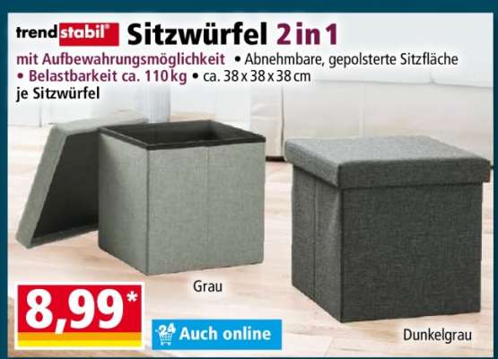 Sitzwürfel 2in1