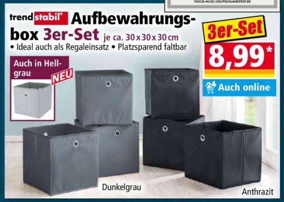 trendstabil Aufbewahrungsbox 3er-Set