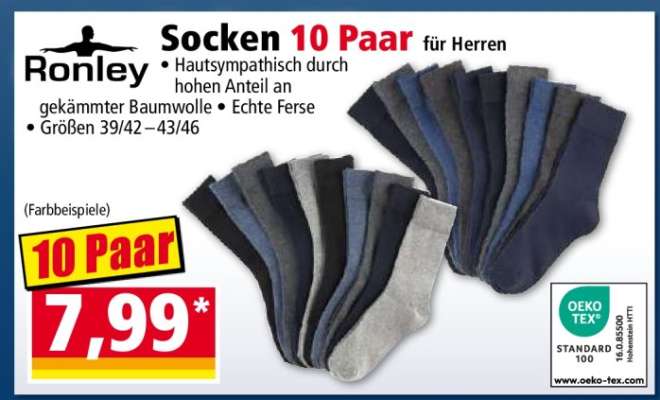 Ronley Socken 10 Paar für Herren