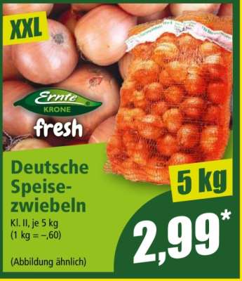 Deutsche Speisezwiebeln
