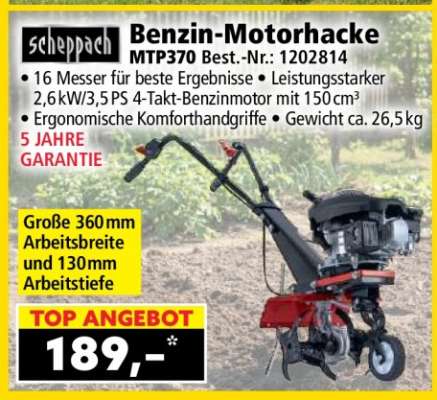 Benzin-Motorhacke