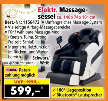 Elektr. Massagesessel