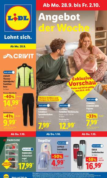 Prospekte Lidl - 28.09.2026 - 3.10.2026.