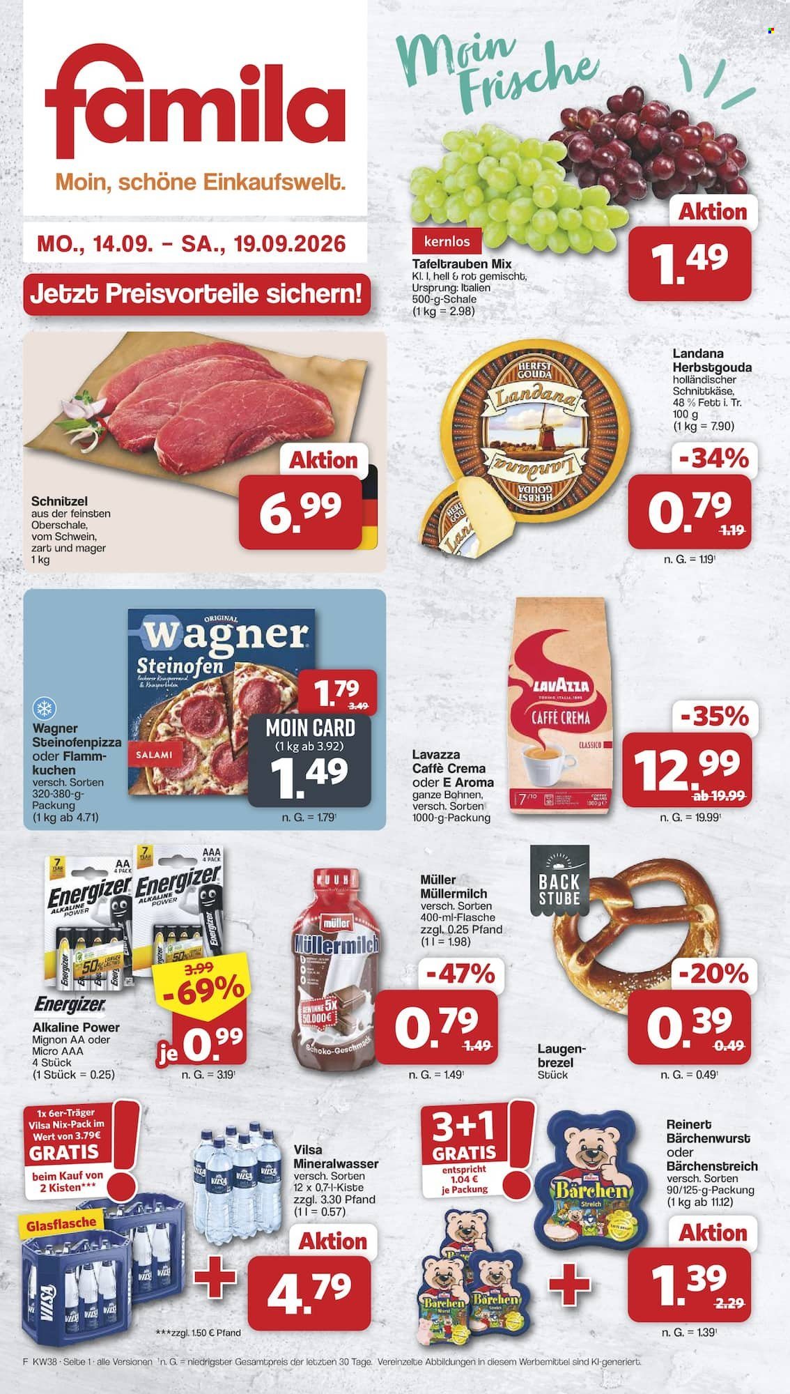 famila Prospekte  - 14.09.2026 - 19.09.2026. Seite 1