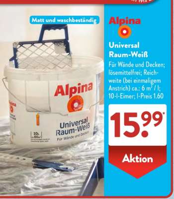 ALPINA Universal-Raum-Weiß