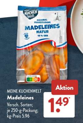 MEINE KUCHENWELT Madeleines