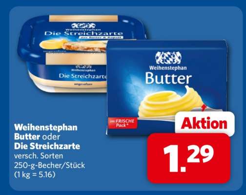 WEIHENSTEPHAN Butter oder Die Streichzarte