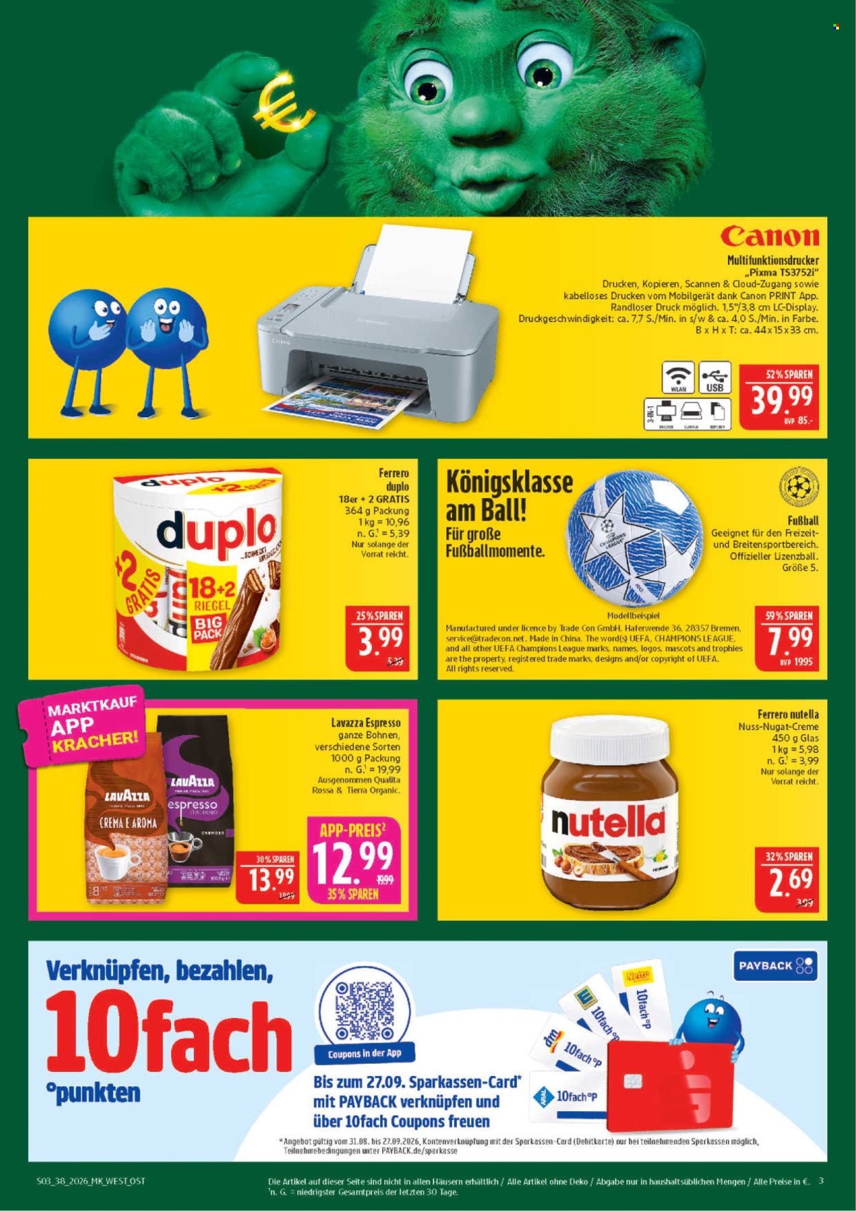 Marktkauf Prospekte  - 14.09.2026 - 19.09.2026. Seite 3