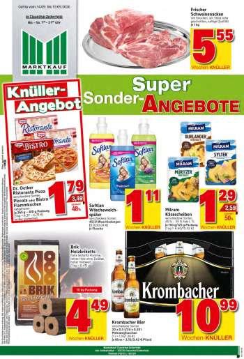 Prospekte Marktkauf - 14.09.2026 - 19.09.2026.