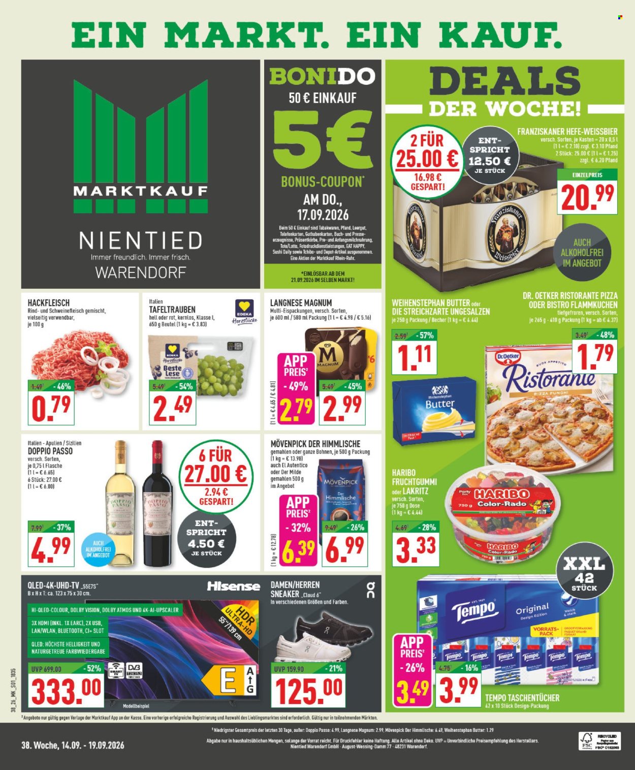 Marktkauf Prospekte  - 14.09.2026 - 19.09.2026. Seite 1
