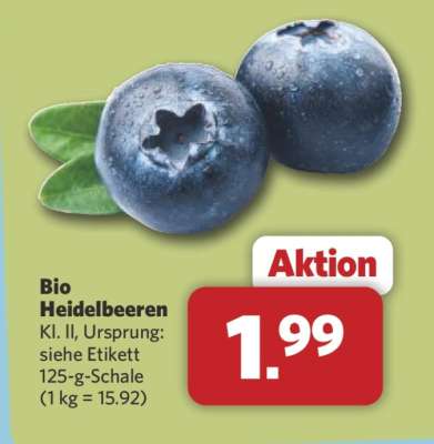 Bio Heidelbeeren