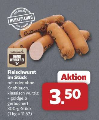 Fleischwurst im Stück