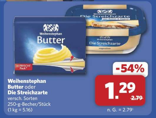 WEIHENSTEPHAN Butter oder Die Streichzarte