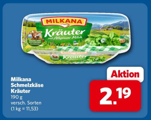 Milkana Schmelzkäse Kräuter