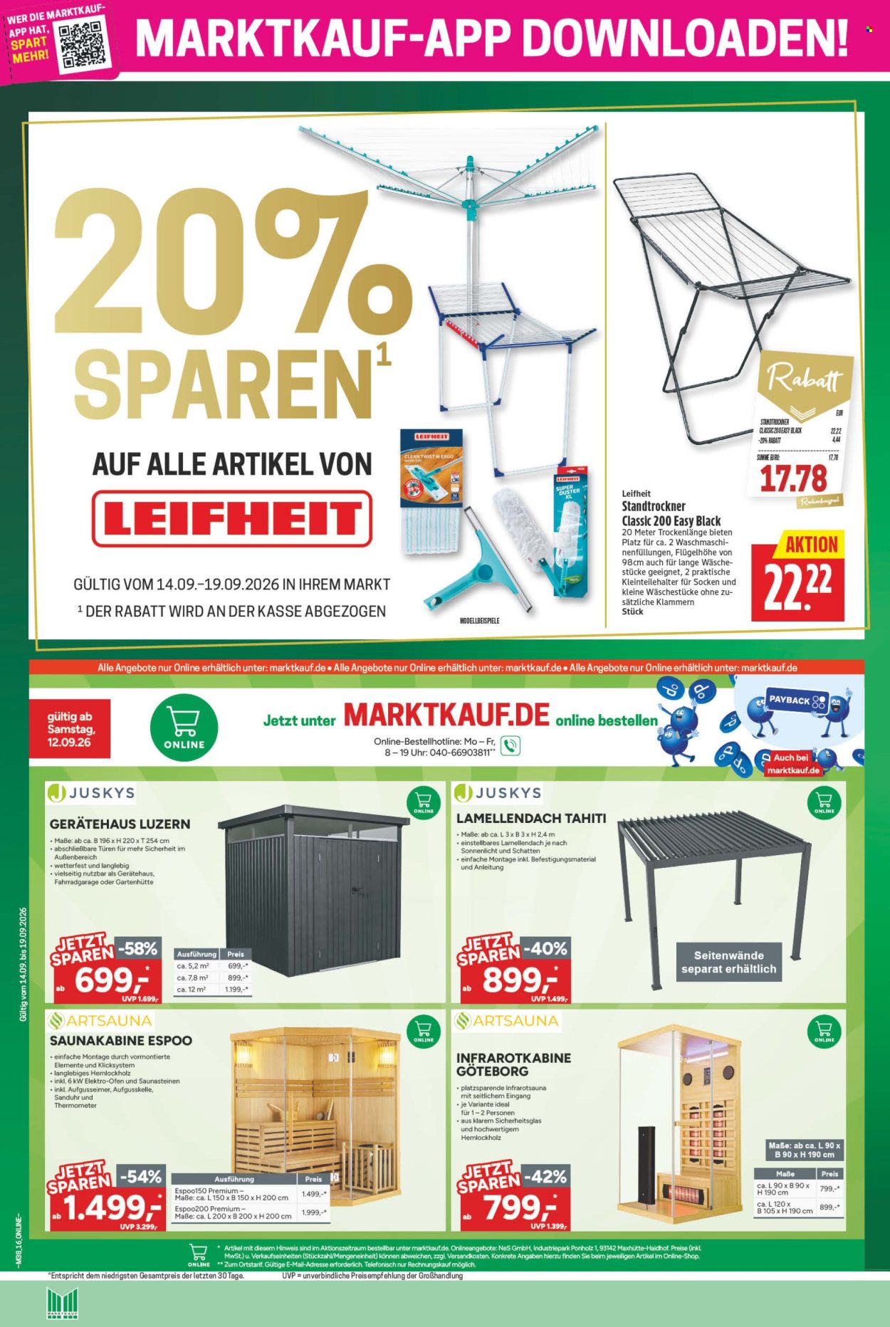 Marktkauf Prospekte  - 14.09.2026 - 19.09.2026. Seite 16