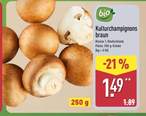 Kulturchampignons braun