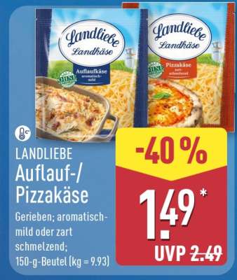 LANDLIEBE Auflauf-/Pizzakäse