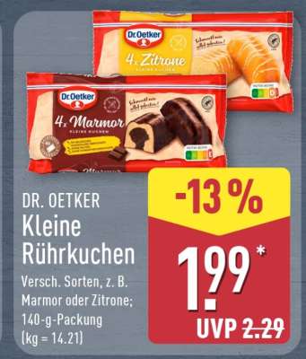 DR. OETKER Kleine Rührkuchen