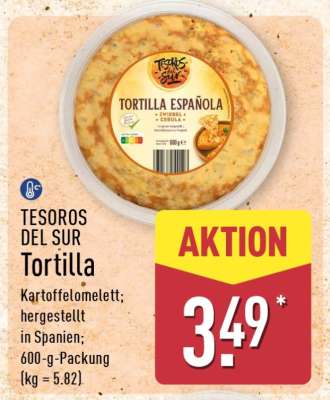 TESOROS DEL SUR Tortilla