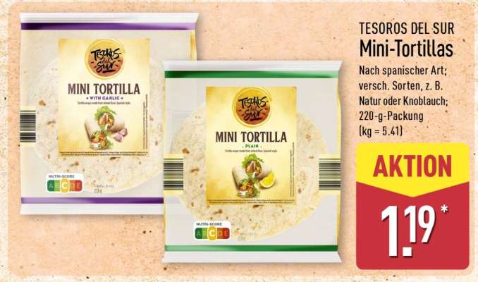 TESOROS DEL SUR Mini-Tortillas