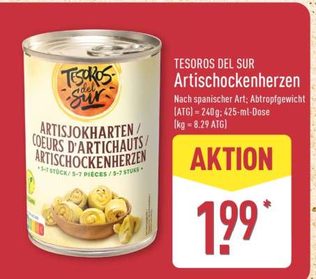 TESOROS DEL SUR Artischockenherzen