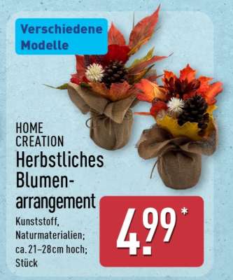 HOME CREATION Herbstliches Blumenarrangement